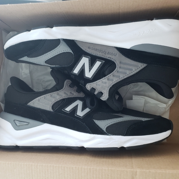 New Balance Black and Gray Athletic Sneakers - Picture 4 of 5